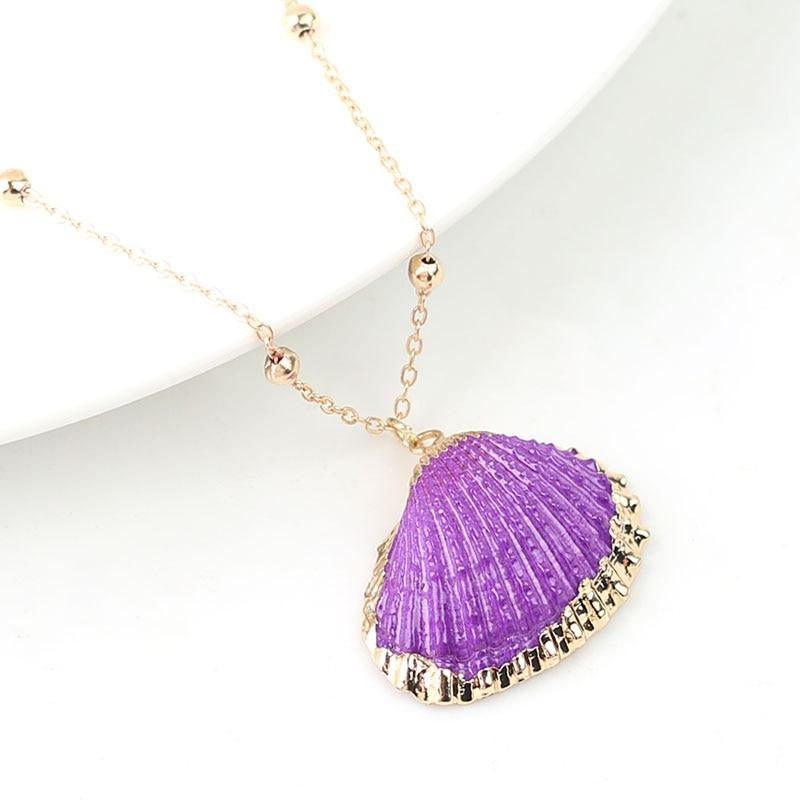 Boho Conch Shell Necklace Shell Gold Shell Chain Necklace Women Seashell Choker Necklace Pendants Jewelry Bohemian Female