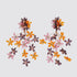 New Modern Irregularity Resin Flower Drop Earrings Stylish Wedding Jewelry For Women Handmade Elegant Earring