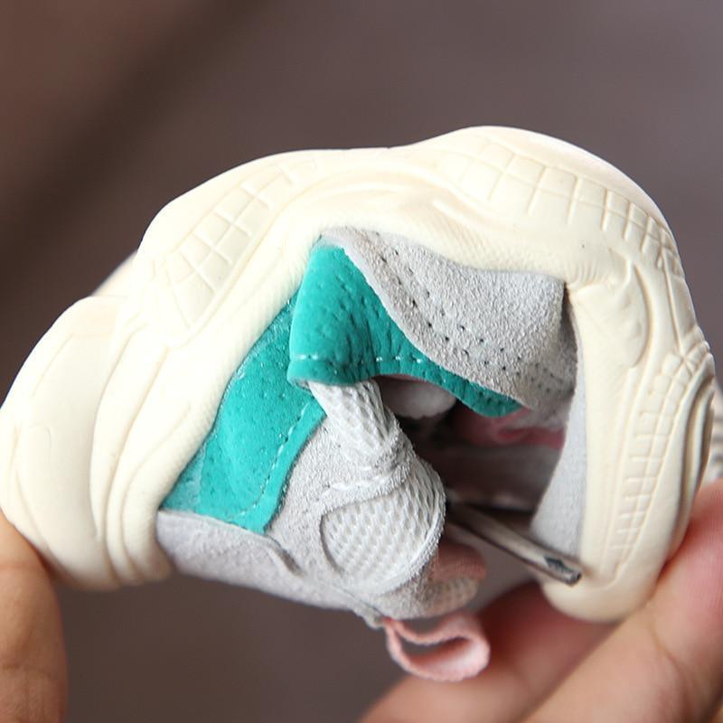 Baby Toddler Shoes New Spring Autumn Soft Bottom Patchwork Kids Sneakers Lace Up Boys Girls Sport Shoes Chaussure Enfant