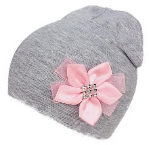 Modern Elegant Baby Girl Hat Cap With Bow and Dots Cotton Flower Beanie for Girls Butterfly Knot