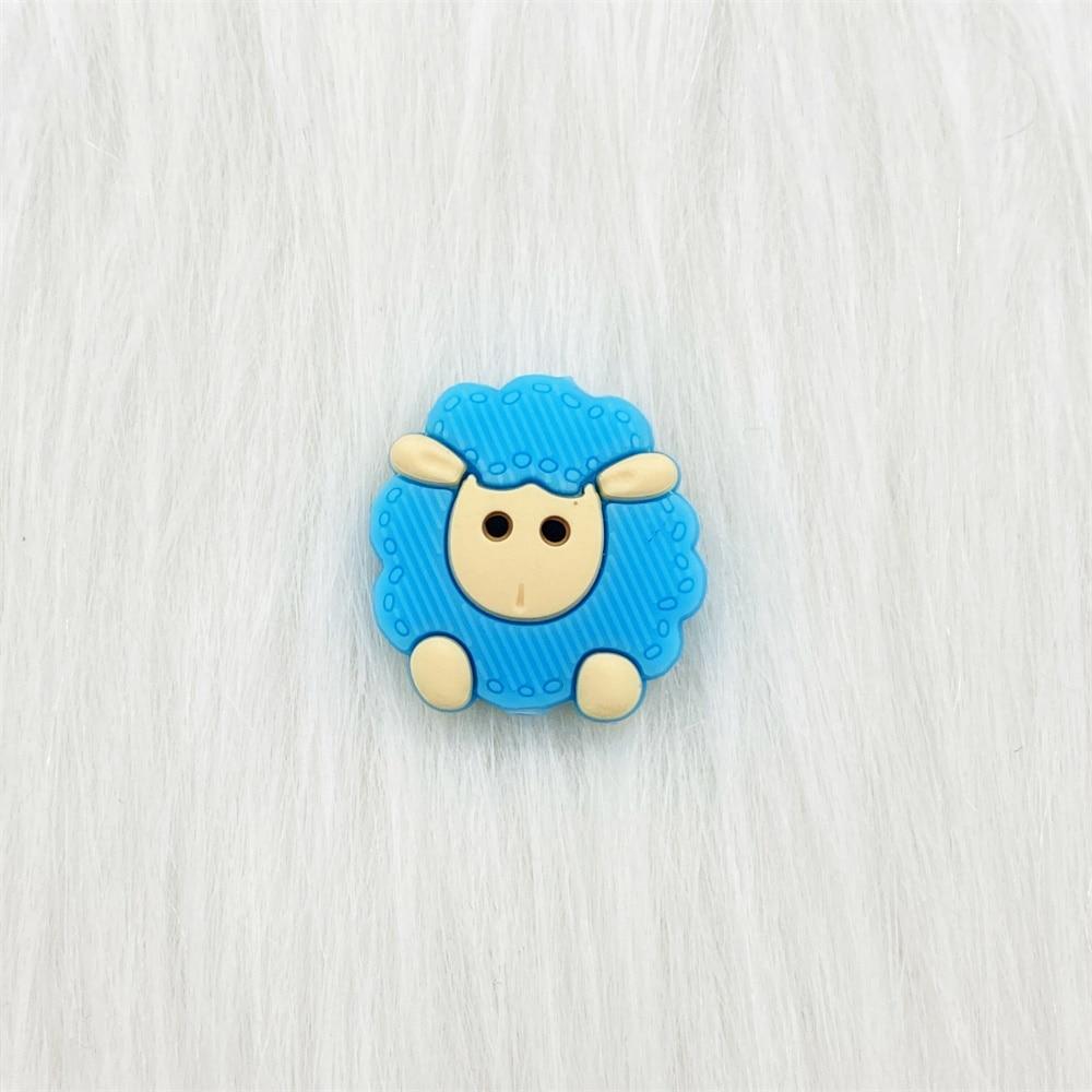 5pcs Animals Cartoon Silicone  Teething  Sheep   For Children Newborn Baby Teether For Teeth