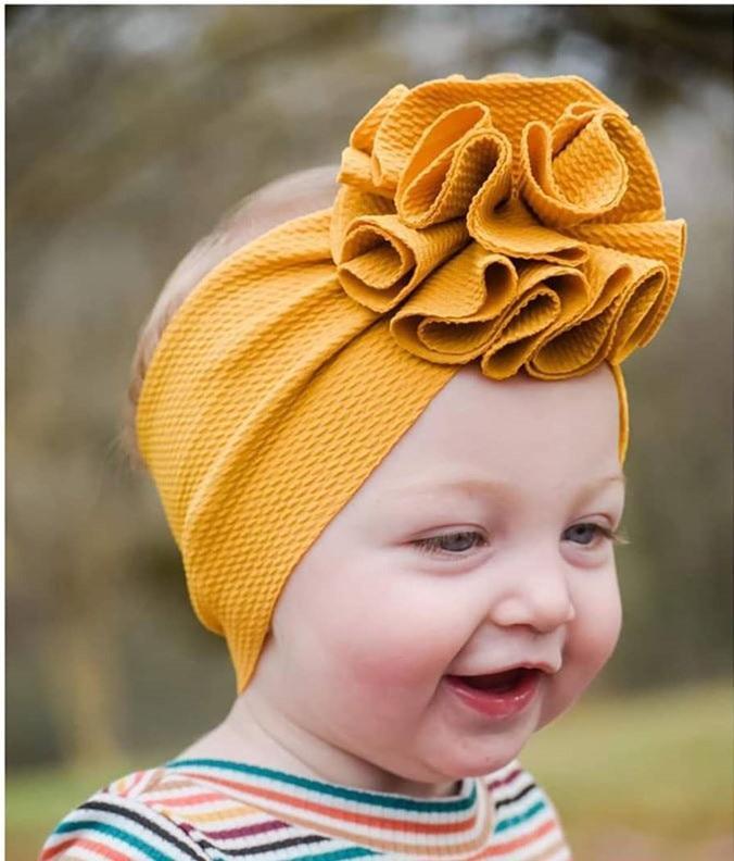 Luxury Modern printed Baby Girls Bow Hairband Turban Knot  Headband Girl Headwear Newborn Girl Turban Hairband For Girls