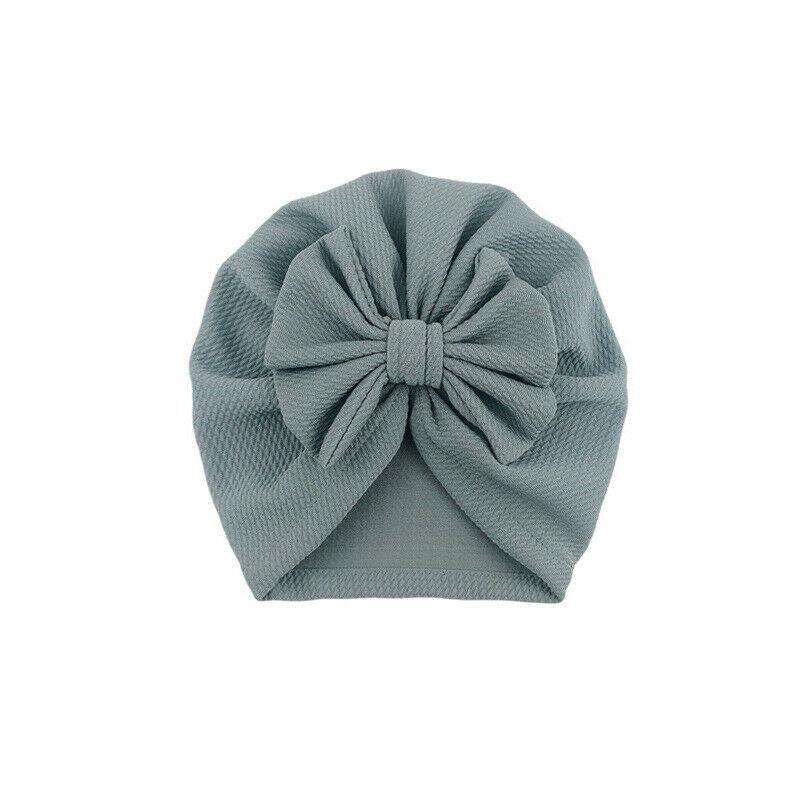 Baby Girl Hat Turban With Bow Knot Infant Beanie Solid Big Bowknot Cap For Girls Kid Hats