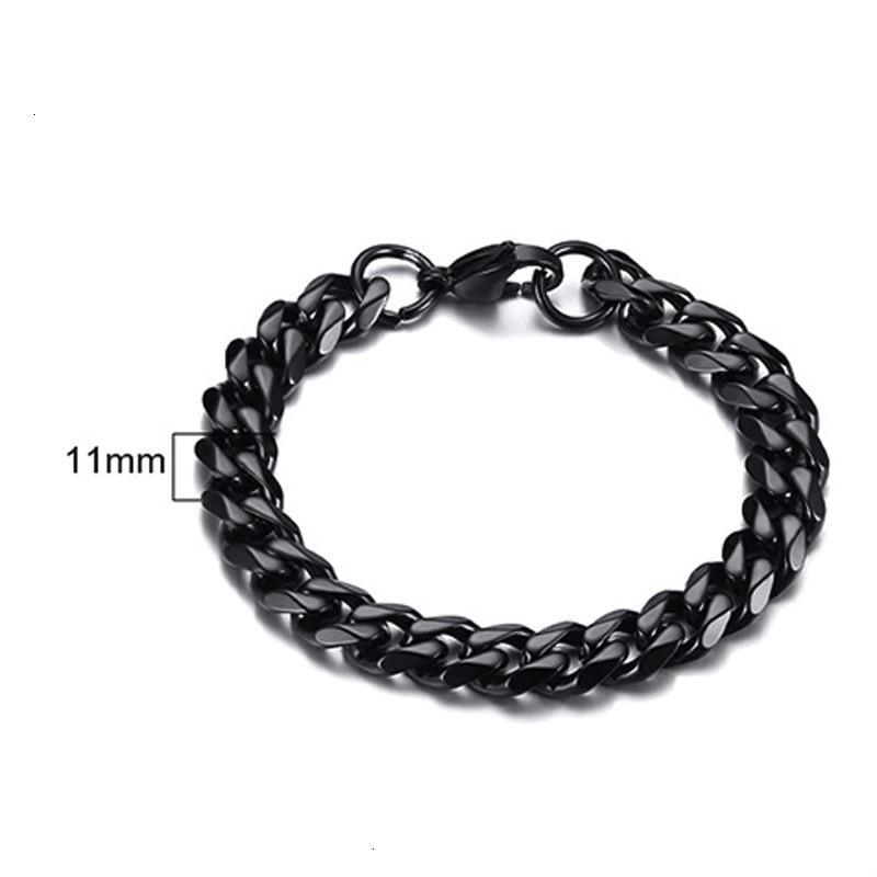 Men's Bracelet Curb Cuban Link Chain Stainless Steel Mens Womens Bracelets Bangle Gold Tone No Fade