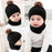 Trend New Toddler Hat Baby Girls and Boys Winter Warm Knitted Wool Hemming Hat Beanie Cap and Warm Scarf