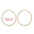 Big Circle Gold and Silver Luxury Woman 40mm 60mm 70mm 80mm Exaggerate Big Smooth Circle Hoop Earrings In Elegant Style