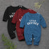 Newborn Baby Button Letter Long Sleeve Romper / jumpsuit for baby girls and boys.