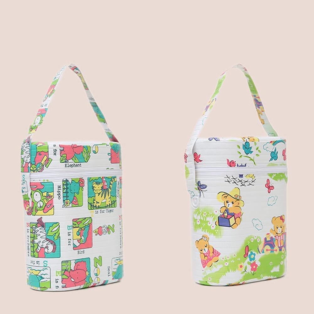 Cartoon Baby Bottle Portable Insulation Bags Mummy Handbag For Milk Thermal Food Warm Bags