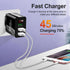 3.1A Quick Charge 3.0 LED Display 3 Ports USB Phone Charger Fast Charging EU Wall Adapter