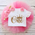 Modern New Baby Girls Outfits for 1st First Birthday Party Romper and Headband 3Pcs Suit For Girls