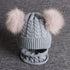 Cute Baby Hat & Scarf Set Pompom Infant Baby Girl Winter Hat For Kids Warm Knitted for Girls