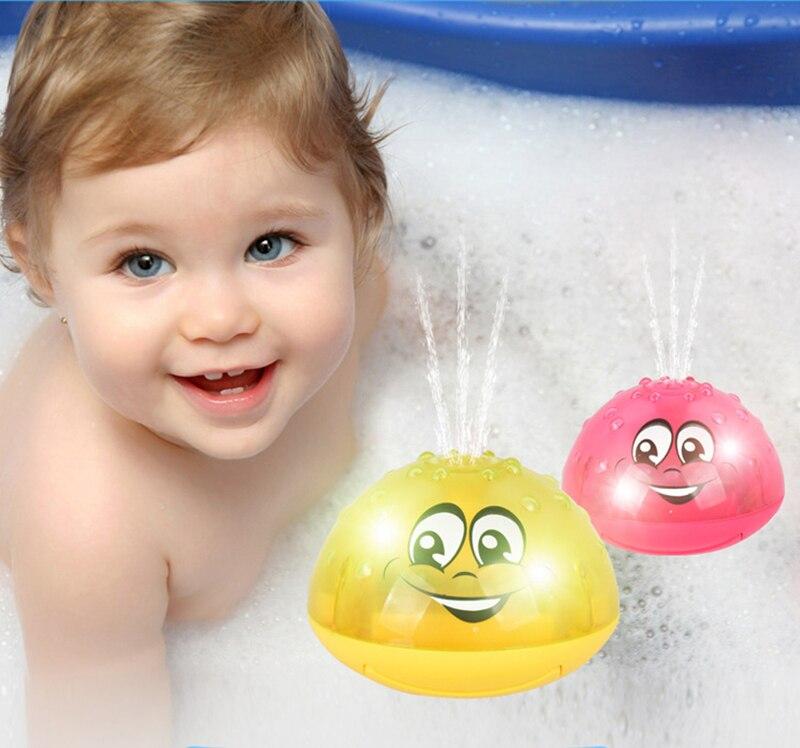 Cool Bath Toys Spray Water Light Rotate with Shower Pool , Toddler Swimming Party Bathroom LED Light With Music for Kids