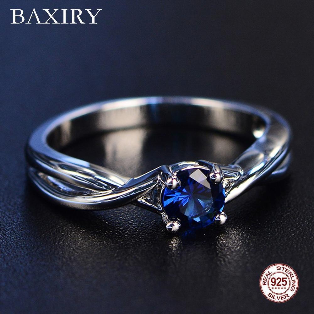 Trendy Amazing Gemstones Amethyst Silver Ring Premium Blue Sapphire Ring Silver 925 Jewelry Aquamarine Luxury And Elegant Rings For Women Engagement Rings