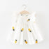 Summer Baby Frill Sleeve Newborn Infant Dresses Cotton Pineapple Sleeveless Toddler Dresses For Girls