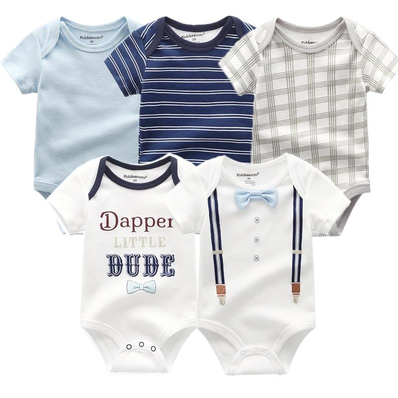 5 PC Baby Summer High Quality Striped Rompers Jumpsuit For Boy & Girls Comfortable Clothes