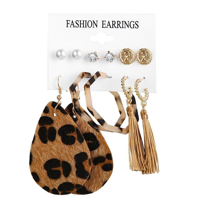 Modern Jewelry Earrings Set In Different Vintage Tassel Acrylic Earrings Style In Modern Design  For Women and Girls