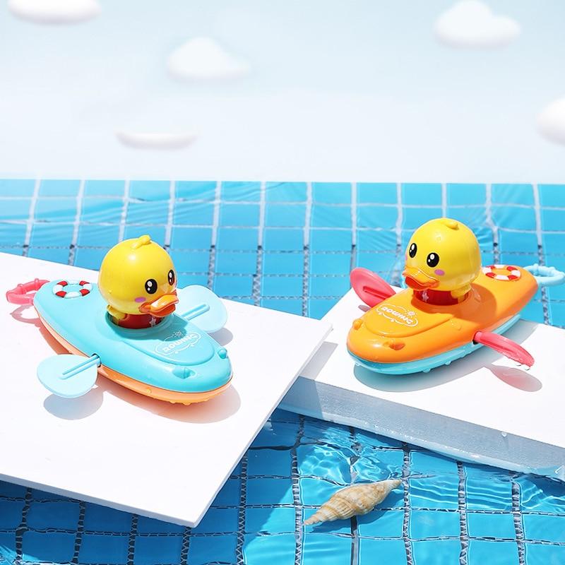 Cartoon Baby Bath Toys Animal Pull Duck Classic Baby Water toy Infant Early Education Bathroom Beach Swiming Toy For Kids