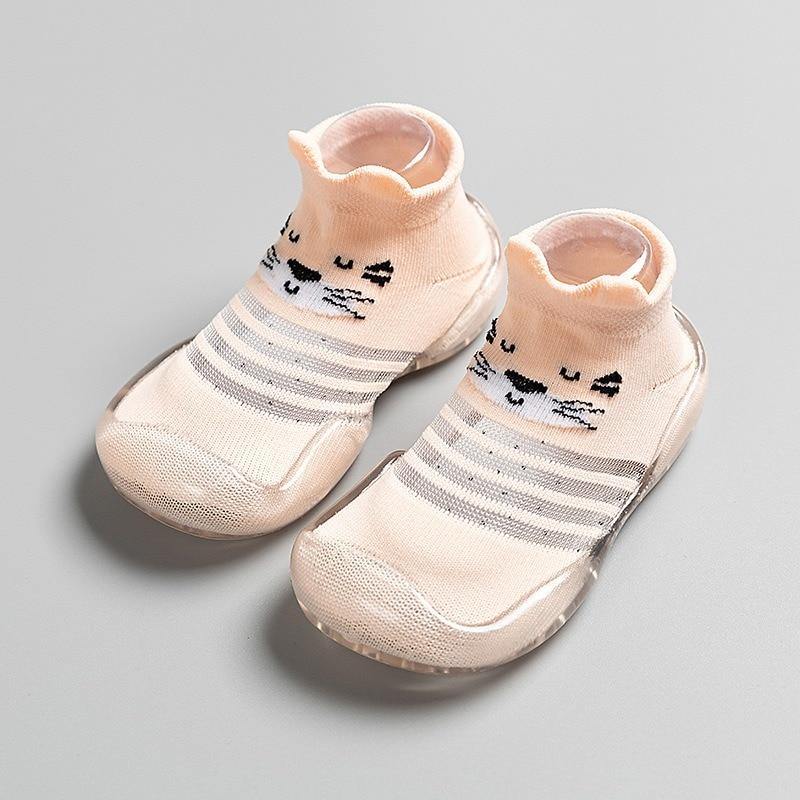 Children Anti-slip Shoes Newborn Baby Girl Cotton Non-slip Floor Socks Baby Boy Rubber Cartoon Indoor Socks Infant Shoes