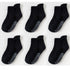 6 Pairs Cotton Children's Anti-slip Low Cut Floor Socks With Rubber Grips For Boys And Girls