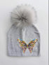 Fashion Baby Cap With Butterfly Toddlers Infant Bonnet Baby Hat For Boys and Girls Travel Hat Cap