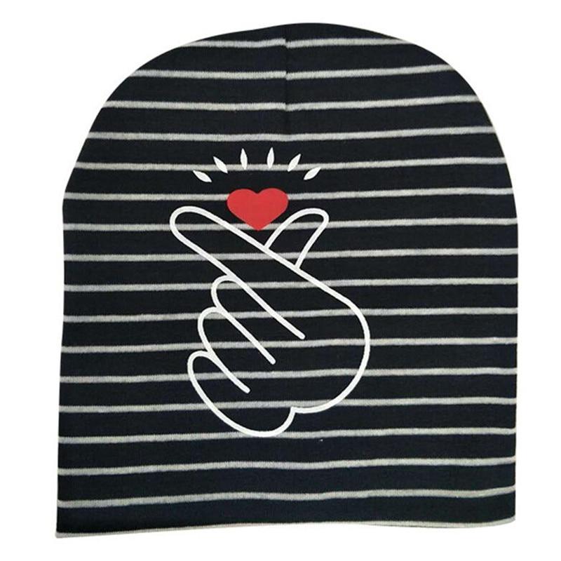 Modern Baby Hat Cute Ear Cotton Girls Cap Scarf Infant Hats Finger love Kids Boys Knitted Cap Winter hat I love mama/pap  Cap