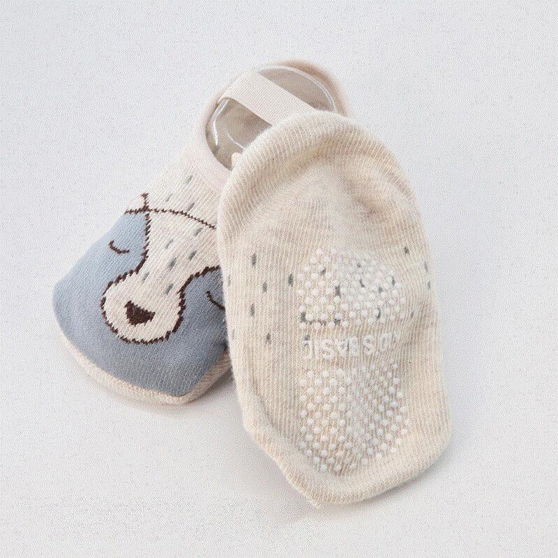 Luxury Modern Baby Socks Infant Walk Socks Toddler Floor Non-slip Cute Cotton Shoes 6 Colors Polyester Socks For Kids