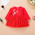 New Princess  Baby Kids Girls Christmas Solid Deer Tutu Skirt  Dress Unique Design Perfect Gift