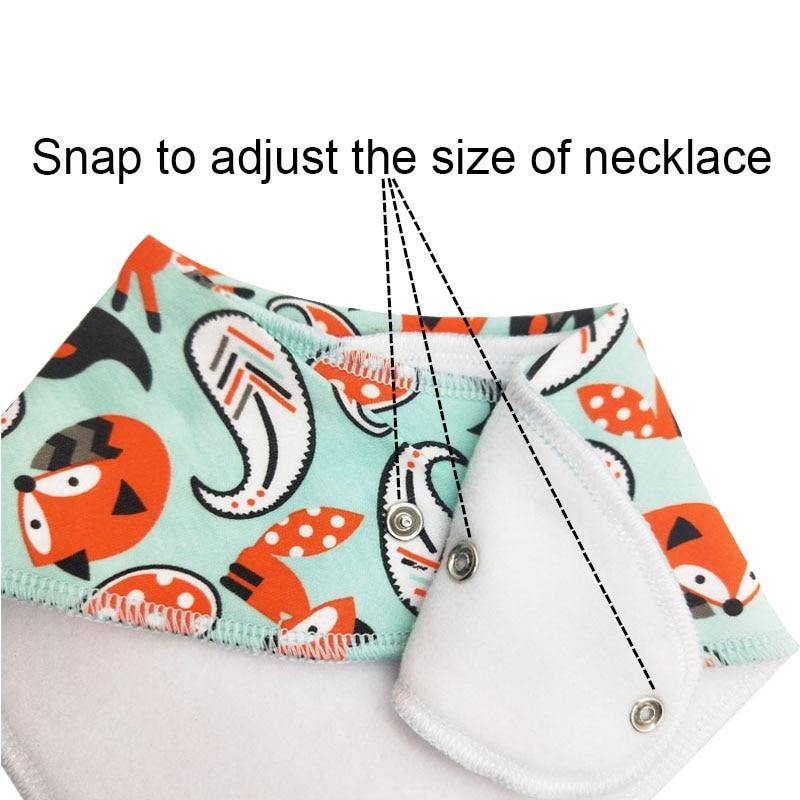 Baby Bibs Triangle scarf Cotton Cartoon Child Bandana Bib Dribble Bibs Newborn BIb for Kids