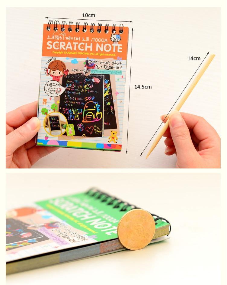 Kids Drawing Toys Scratch Paintings Magic Art Drawings Baby Educational Magic Books Child Birthday Gifts