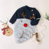 Baby Christmas Rompers Reindeer Knitted  Jumpsuits Toddler Children Warm Wool Clothes 0-2Y For Boys and Girls Christmas Eve Costume