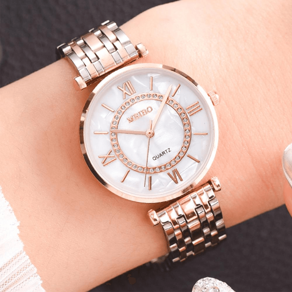 New Luxury Crystal Women Bracelet Watches Top Brand Fashion Diamond Ladies Quartz Watch Steel Female Wristwatch For Women and Girls