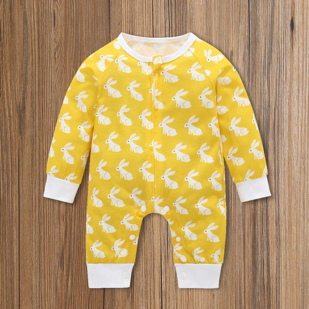 Baby Clothes Boys Girls Romper Floral Dinosaur Car Printed Long Sleeve Cotton Romper Kids Jumpsuit Playsuit For Kids