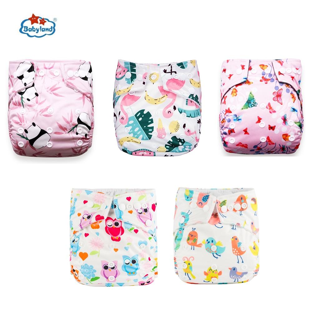 Modern Luxury Printed Baby Nappy 5pcs/Lot Washable Diapers Good Quality Pocket Diaper For Kids