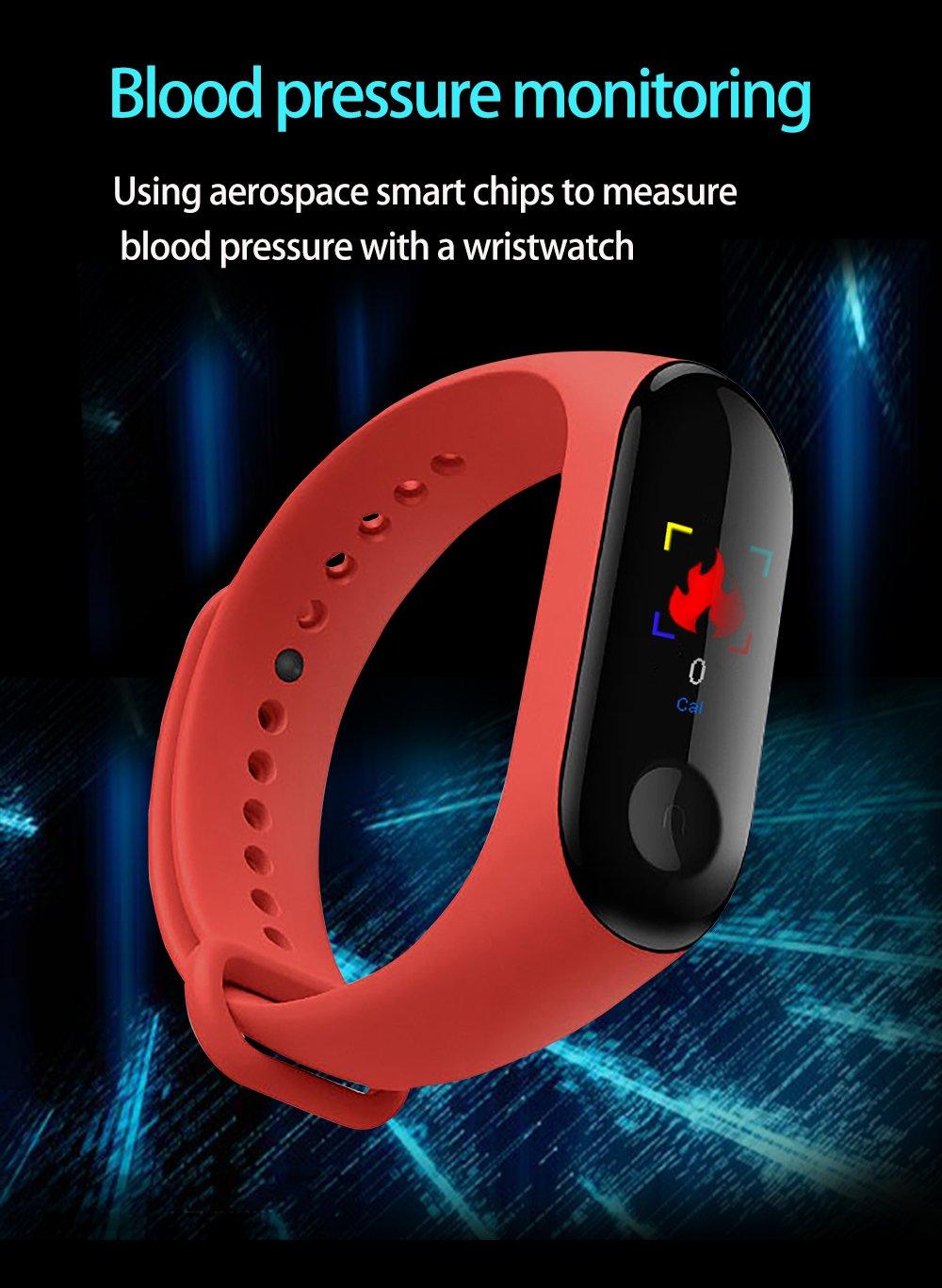 Proffesional Smart Sport Watch With  Band Blood Pressure Monitor and Bracelet M3Plus Wristband for Men and Women In Modern Design