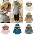 Warm Winter Luxury Newborn Baby Boy Girl Knitted Buttons Hooded Jacket Coat In Modern Design