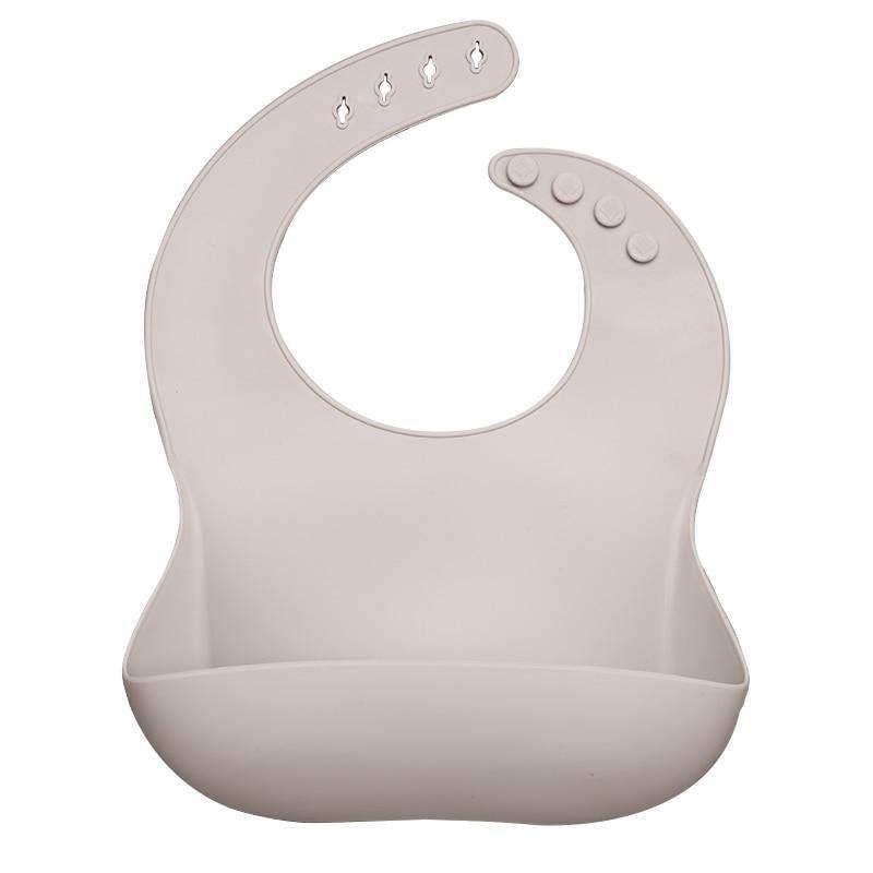 Silicon Breastplate Baby Bib Waterproof Solid Infant Bandana Bibs Newborn Feeding Burp Cloth Bib For Kids