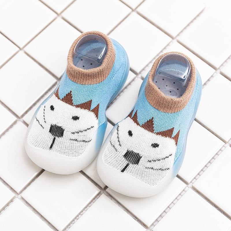 Children Anti-slip Shoes Newborn Baby Girl Cotton Non-slip Floor Socks Baby Boy Rubber Cartoon Indoor Socks Infant Shoes