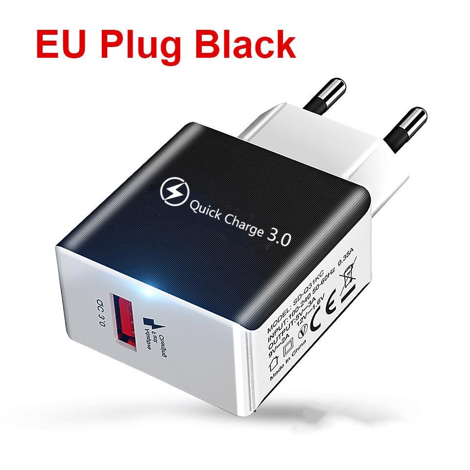 Fast Universal Portable Quick Charge 3.0 4.0 USB Charger 5V 3A Fast Charging Adapter Lightweight Mobile Phone Charger