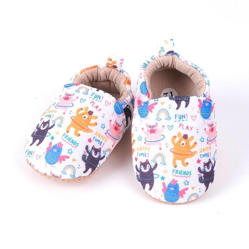 Kid Girls Boy First Walkers Soft Infant Toddler Shoe Cute Flower Footwear For Newborns Baby Shoes