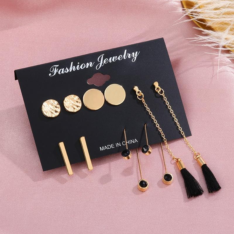 Vintage Retro Acrylic Earring Statement Luxury Tassel Earrings Korean Dangle Drop Earrings for Women Fashion earings Jewelry