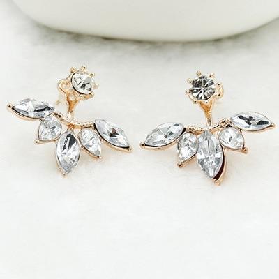 New Fashion Round Dangle Drop Korean Earrings For Women In Geometric Round Heart Gold Earring Elegant Style