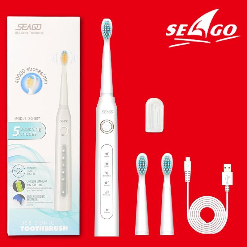 Electric Vibration Toothbrush Sonic Rechargeable Top Quality Smart Chip Teethbrush Head Replaceable Whitening Healthy Best Gift For Adults And Kids