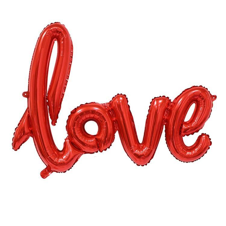 108cm LOVE Letter Foil Balloon For Wedding Valentines Anniversary  Birthday Party Decoration In  Luxury Style A class