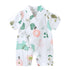 Summer Baby Girl/Boys Clothing Short-sleeved Rompers Jumpsuit Floral Print  Cute Soft Newborn Infant Baby Playwear For Girls and Boys Kids