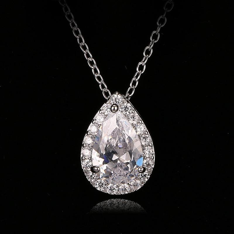 Modern Water Drop Cubic Zirconia Elegant Wedding Jewelry Sets Inlay Luxury Amazing Crystal Bridal Jewelry Set