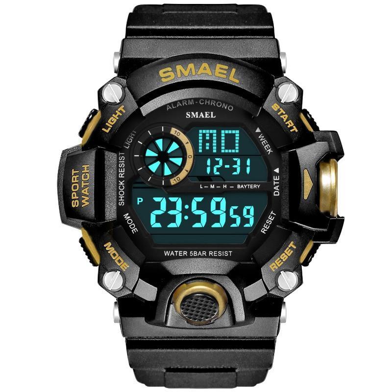 Digital Mens  Sports Waterproof 50 M Watches With Auto Date relogio masculino  Army Military Sports Unisex Watch