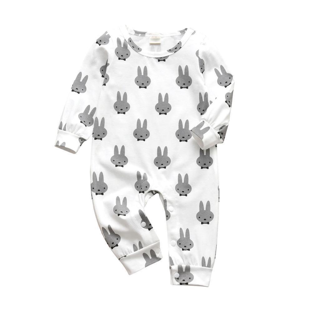 Modern Printed Baby Boys and Girls Romper Cotton Long Sleeve Jumpsuit for Infant Clothing Newborn Baby Kids