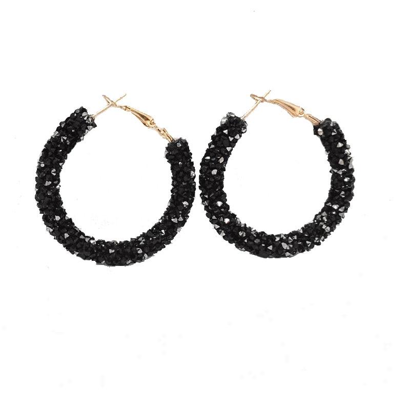 New Hot Colorful Luxury Hoop Earrings For Women In Elegant Popular Ear Jewelry Epic Round Circle Style