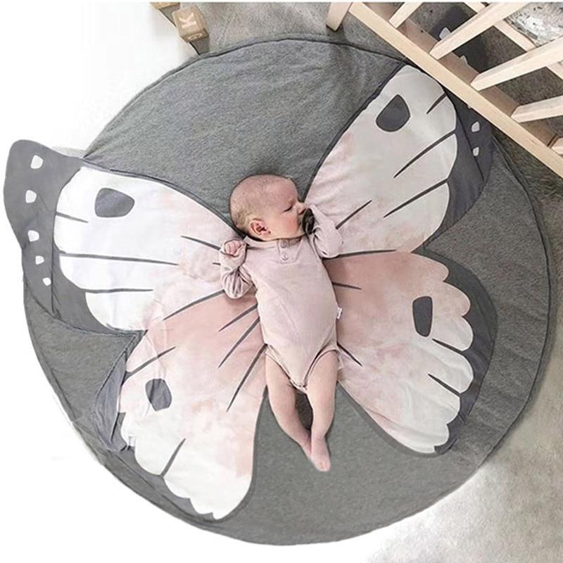 Baby Play Mat Pad Cotton Newborn Infant Crawling Animal Play mat Round Carpet Floor Rug Kids Children Room Carpet For Sleeping