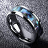 Elegant Luxury Abalone Shell Stainless Steel Ring For Mens & Women Wedding Engagement Jewelry